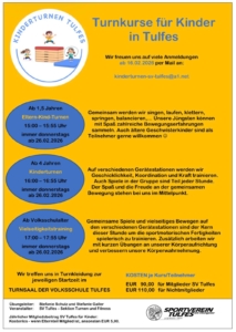 Turnkurse für Kinder in Tulfes